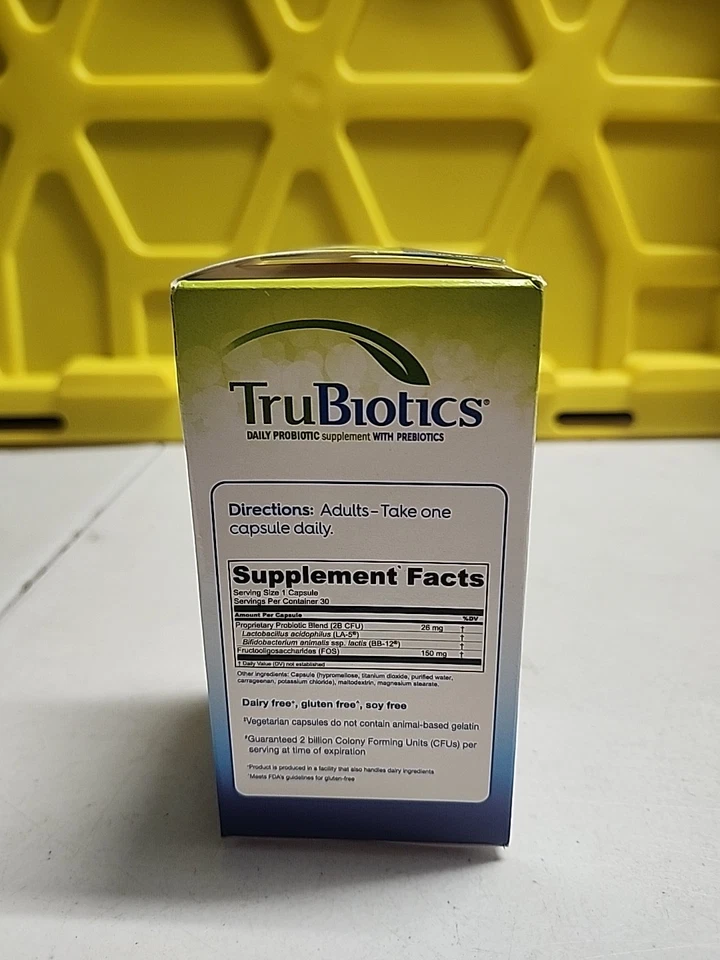 TruBiotics Con Prebiótico Digestivo e Salud Inmune 30 Cápsulas Foto 2 de 2