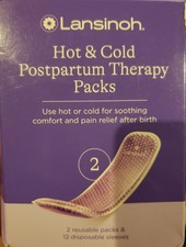 Lansinoh Hot Cold Pads Postpartum Essentials Therapy - 2 Pads 12 Sleeves