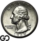 1939-D Washington Quarter, Solid Gem BU++