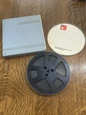 Vintage BASF Reel To Reel Used 7" Magnetic Recording Tape Hard Shell Case