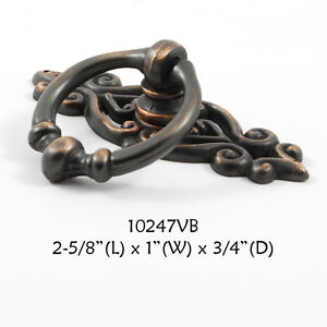Furniture Hardware Drawer Ring Pull Oil Rubbed Bronze Backplate Ebay Image Is Loading Furniture Hardware Drawer Ring Pull Oil Rubbed Bronze