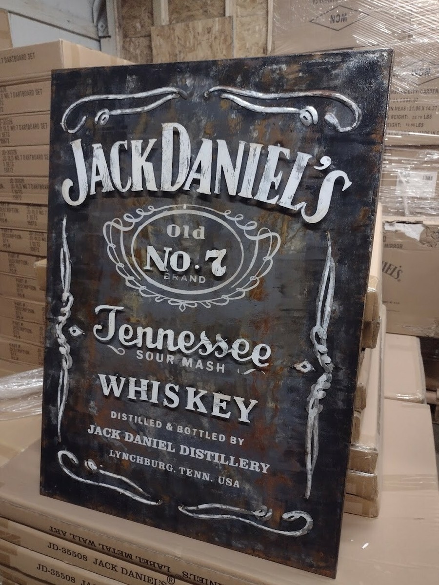 Jack Daniel's Metal Wall Sign - Jack Daniels Bar Sign - Free