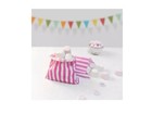 PINK Candy Stripe Paper Bags - Birthday Party Penny Sweet Food Bag 5x7"