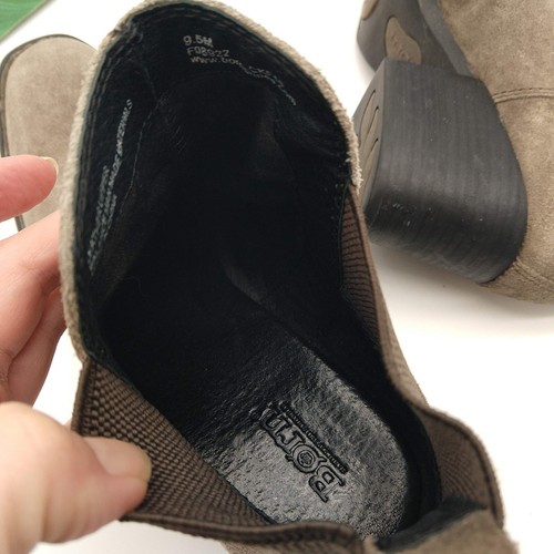 Stivaletti Chelsea scamosciati Born Garcia misura 9,5 tacco a blocco pull on - Foto 12 di 13