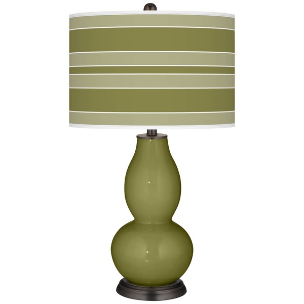 Lamps Lighting Ceiling Fans Rural Green Bold Stripe Double Gourd Table Lamp