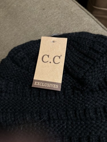 Neu mit Etikett super süß C.C. Schwarze Wintermütze KOSTENLOSER VERSAND - Bild 3 von 5