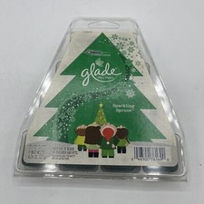 Glade Wax Melts SPARKLING SPRUCE SCENT CHRISTMAS TREE 11 Total Tarts 4.26oz