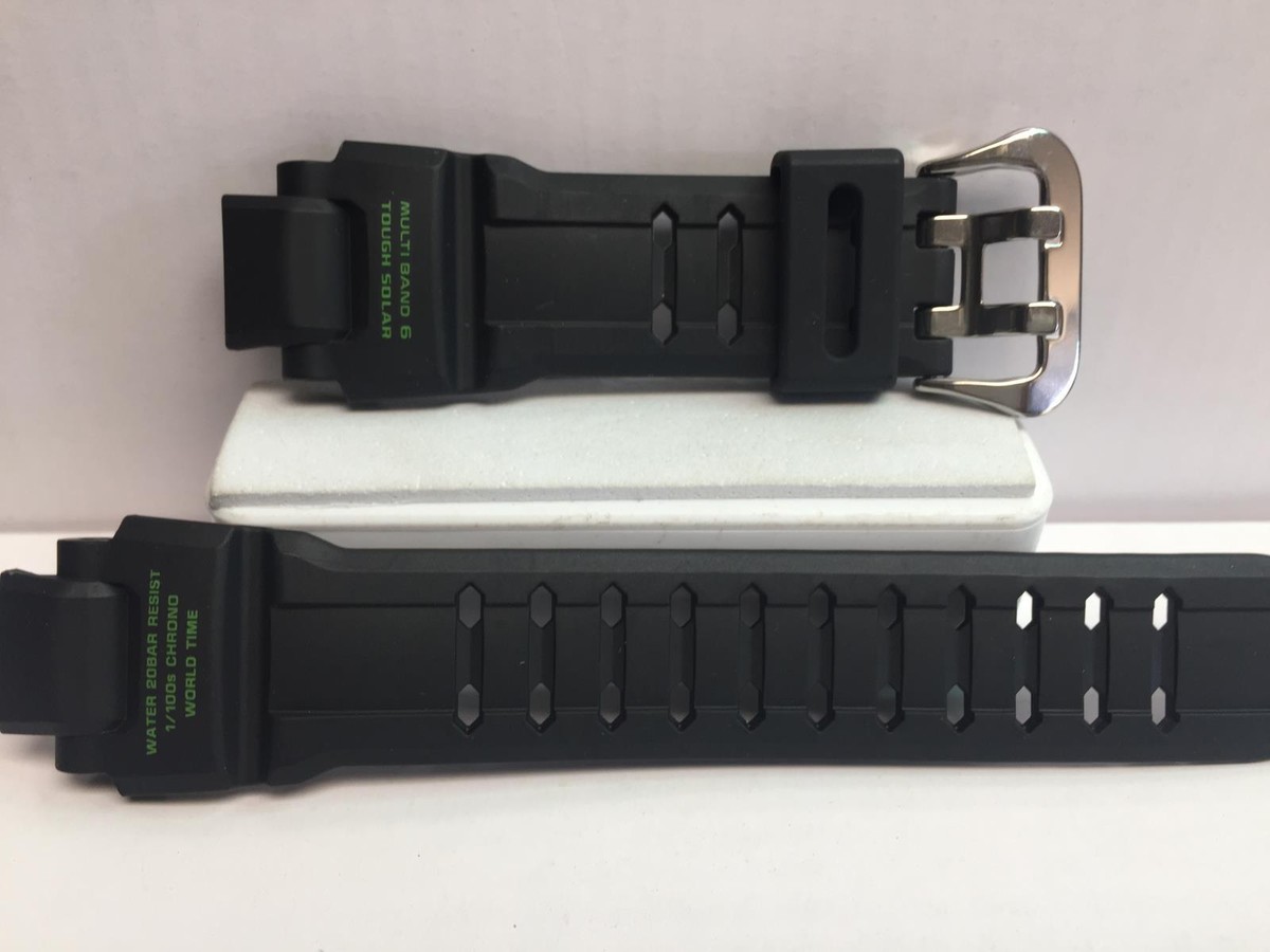 Casio Watchband GW-4000 -1A3 Black Strap Green Graphics Tough