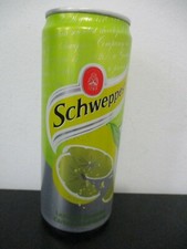 Schweppes Lemon : a 330 ml empty  can, new edition, Palestine Authority, 2019.