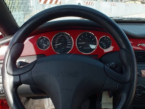 Fits Fiat Coupe 1994-2000 4-Teilig Poliert Aluminium Tachoringe Tacho Ringe - Picture 5 of 10