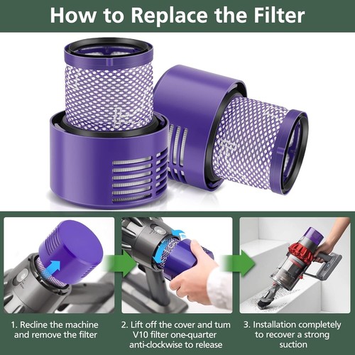 Dyson Replacement Filter 2 Pk , V10 Cyclone Series, Cyclone V10 SV12 - Picture 7 of 8