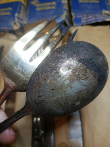 25 PC Original Package H&T MFG Holmes & Tuttle SILVERPLATE Wentworth Silverware - Picture 8 of 11
