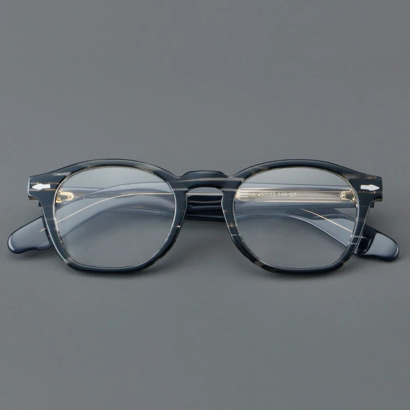 Retro Square Acetate Thick Eyeglasses Hand Made Glasses Frames Men Women Vintage
