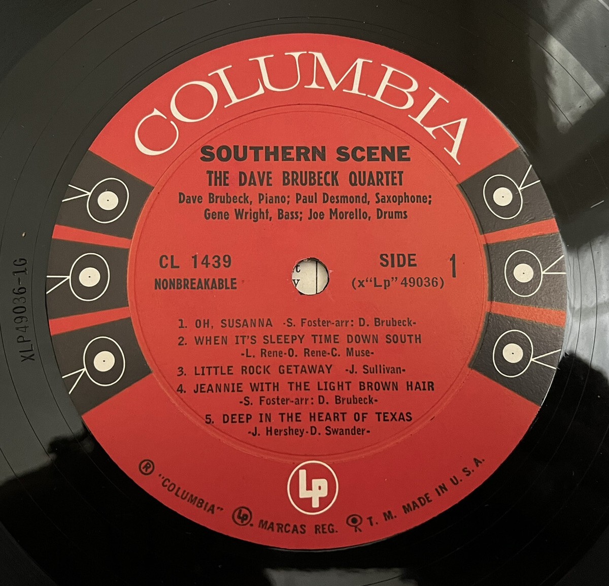 グラハム・クラーク　ザ・パーティ The Dave Brubeck Quartet Trio & Duo - Southern Scene; CL1439
