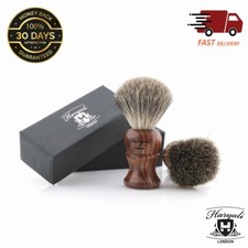 Men Shaving Bear Brush Hair Shave Best Badger Resin Handle Razor Barber Tool UK