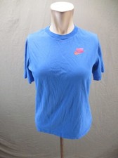NIKE Size XL Boy Blue Printed Back 100 Cotton Short Sleeve Athletic T-Shirt 285