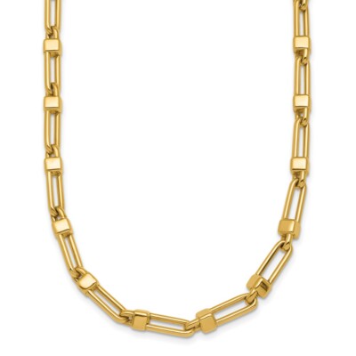14k Yellow Gold 5.9mm Link Necklace 18.5