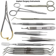 Dental Implant Surgery Instruments Surgical Bone Curette Periosteal Elevators CE