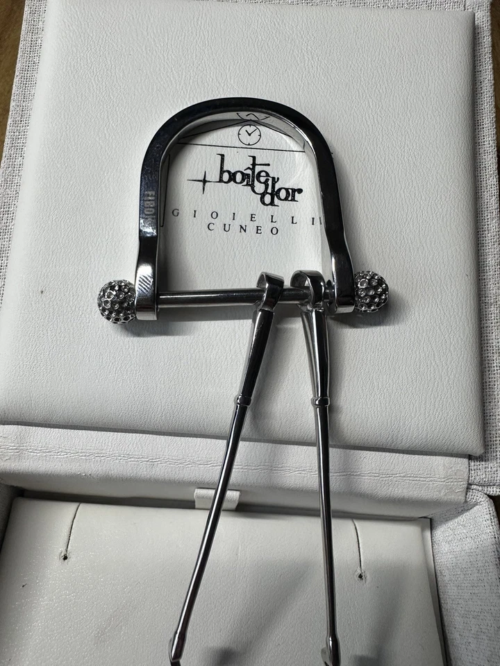 CIONDOLO IN ARGENTO MAZZE E PALLINE DA GOLF CON SCATOLA MZ - Immagine 2 di 4