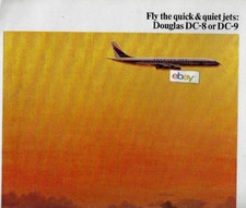 DOUGLAS AIRCRAFT DC-8 ROYAL FAMILY OF JETS QUICK QUIET FASTER-HIGHER AD