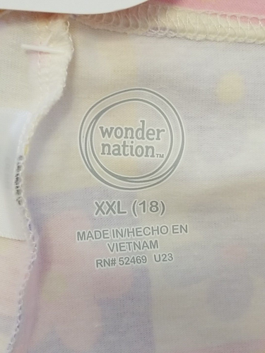 NEW Lot of 2 Wonder Nation Girl's XXL 18 Print Leggings Pastel Flowers Tie Dye - Picture 7 of 9