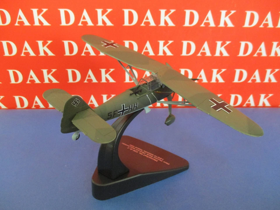 Die cast 1/72 Modellino Aereo Aircraft Henschel HS 126 A-1 Poland 1939 by Oxford - Immagine 4 di 4