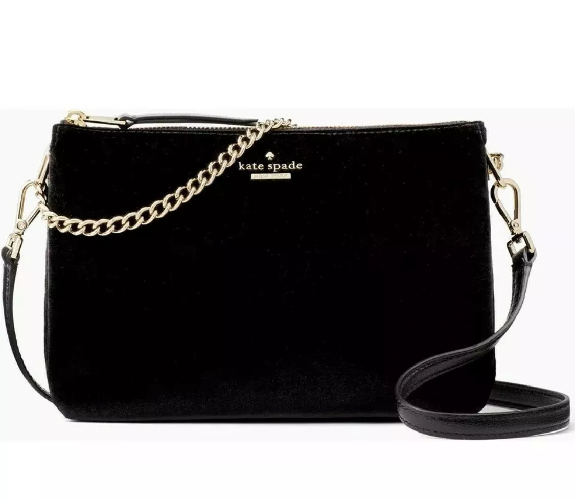 Kate spade velvet crossbody sale