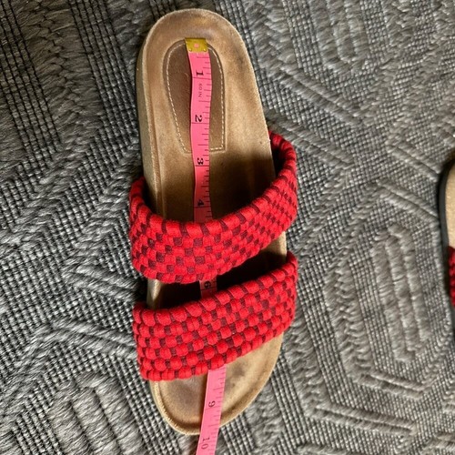 Marea New York Double Banda Slide Sommer Sandale Rot Schätzwert EU 38 / US 7,5 - Bild 4 von 5