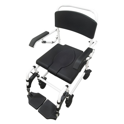 330lb Folding Bathroom Chair Toilet Chair For Elderly Pregnant Women - Picture 4 of 23