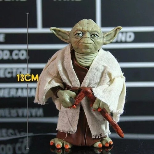 STAR WARS Meister YODA 12cm ACTIONFIGUR Master Figure JEDI mit Kleidung Puppe - Bild 5 von 6