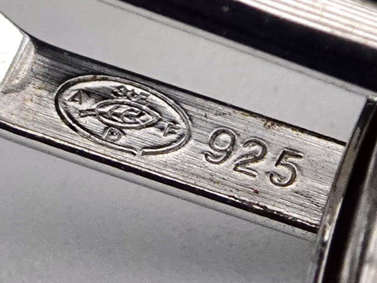 Dunhill 4 solid square cufflinks silver 925 men j… - image 10