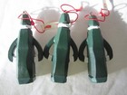  Hallmark 3.5" Wooden Old Fashion Santa Ornaments Lot of 3 Christmas trim a tree — photo 5