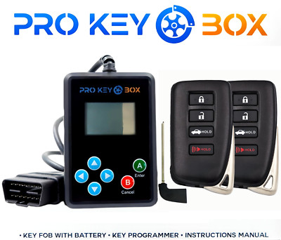 2 New Replacement Proxy Remote Key Fob & Programmer Select Lexus vehicles