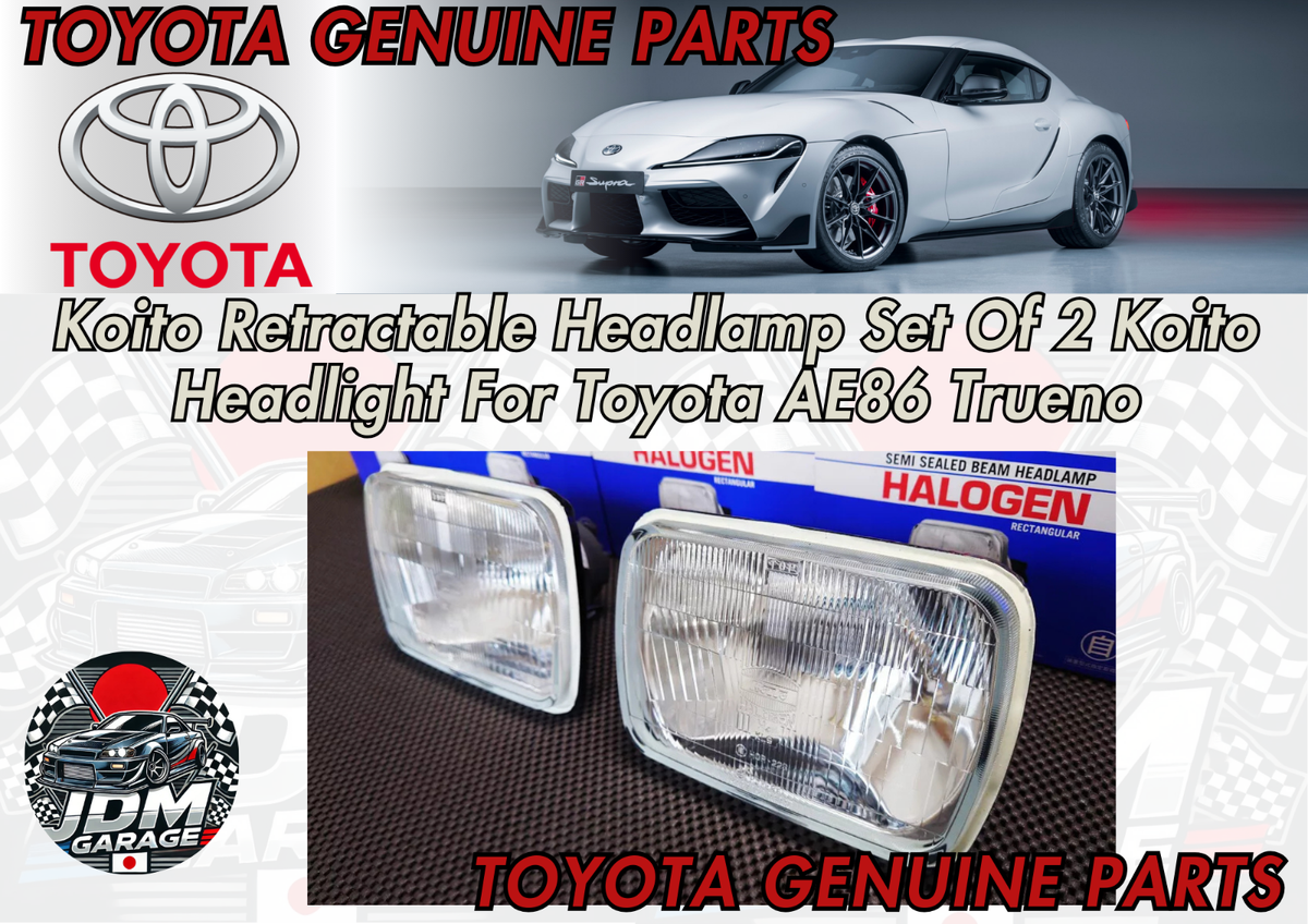 Koito Retractable Headlamp Set Of 2 Koito Headlight For Toyota
