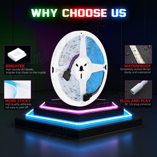 LED Lights for TV, 16.4 Ft TV LED Backlight for 55-75 Inch, RGB LED Strip Lights - Picture 4 of 18