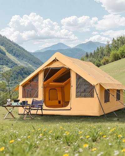 Inflatable Tents for 3-12 Person Camping Tent Blow Up Tent w/ Pump & Stove Jack - Picture 58 of 74