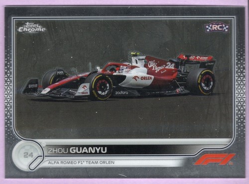 2022 TOPPS FORMULA 1 RACING [CHROME CARD] 126 Zhou GUANYU (ALPHA ROMEO ...