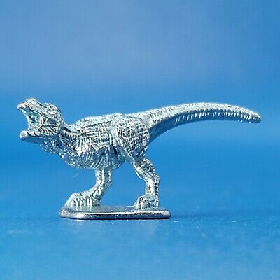 Monopoly Dinosaur Token Silver Chrome Rare T-Rex Dino Trex Game Playing  Piece