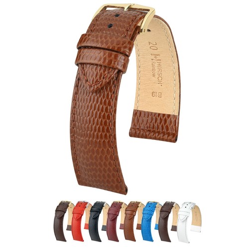 Hirsch Rainbow Leather Watch Strap - Bonded Leather Band + Bonus Battery - Picture 33 of 69