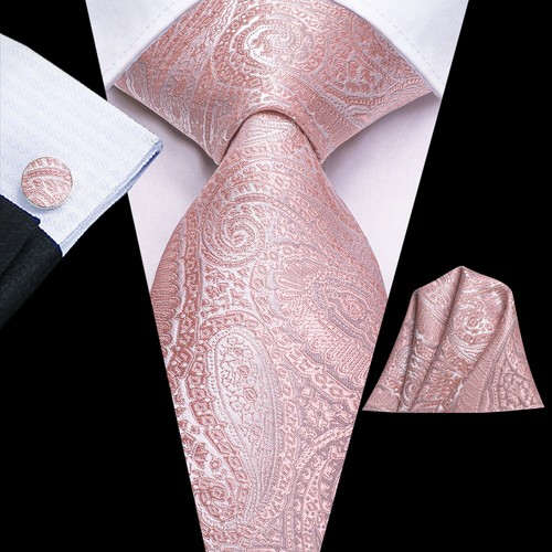 Cravatta uomo nera oro viola paisley righe tinta unita cravatta fazzoletto set matrimonio - Foto 33 di 177