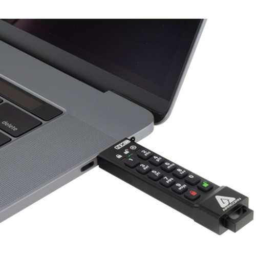 Apricorn Aegis Secure Key 3NXC 128GB USB 3.2 (Gen 1) Type C Flash Drive - Picture 4 of 7