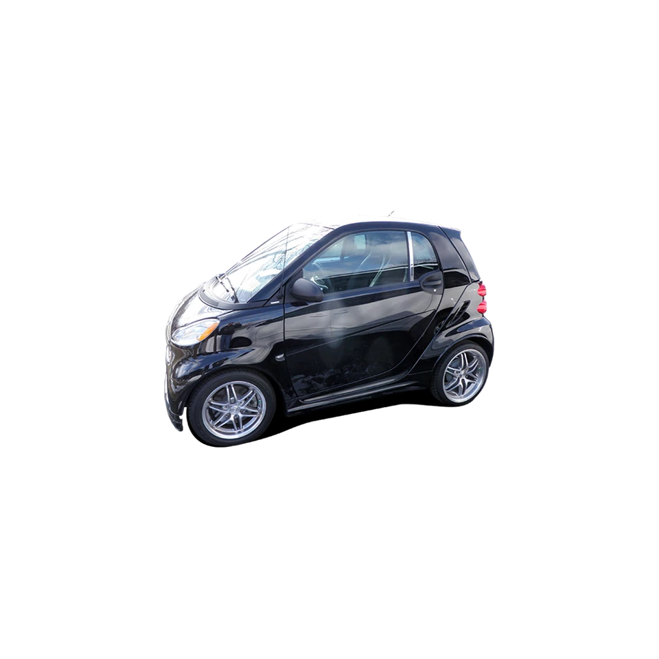 Borde de pilar de acero inoxidable 2 piezas para Smart Fortwo Hatchback 2008-2012 Foto 2 de 4