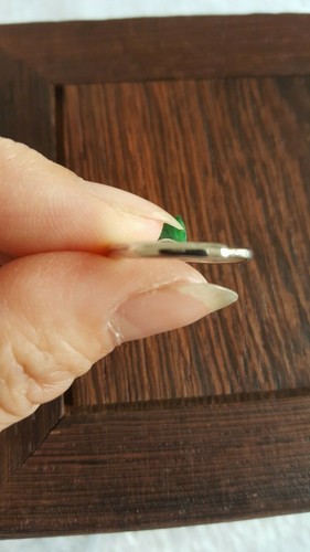 Genuine Nice Green 1.75ct Jadeite Jade(Type A) 925 Silver Ring SIZE Adjustable - Picture 12 of 12