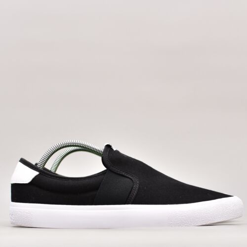 ADIDAS VULC RAID3R SLIP ON SKATEBOARDING BLACK WHITE MEN'S 9 SNEAKER HP6558 VULC - Picture 2 of 11
