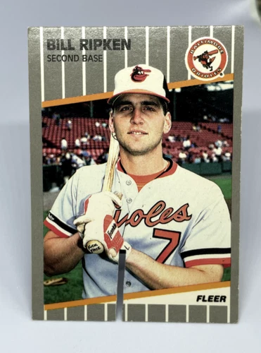 1989 Fleer Bill Billy Ripken "F Face" FF Error Factory Saw Cut Variation #616