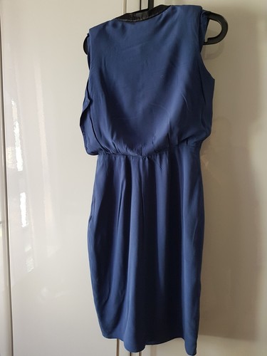 KLEID DAMEN ORIGINAL VALENTINO BLAU SEIDE GR.36 - Bild 10 von 10
