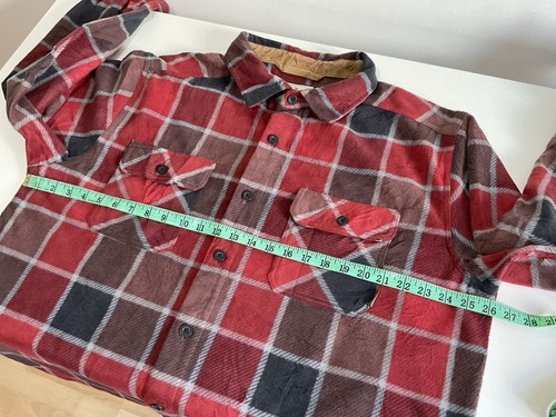 Legendary Whitetails Mens Button Up Checked Fleece Hunting Shirt Size X-LARGE - Picture 16 of 20
