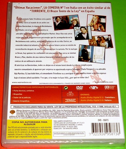 ÚLTIMAS VACACIONES / MERRY CHRISTMAS (DVD R2) Italiano Español - Ultimas vacacio - Imagen 3 de 3