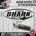 Sticker Shark Sticker Pegatinas Exhaust Performance Silencer Top