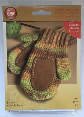 Boye Strickhandschuh Palmen hellbraun - Small Medium - Handschuhe Stricken Häkeln Griff